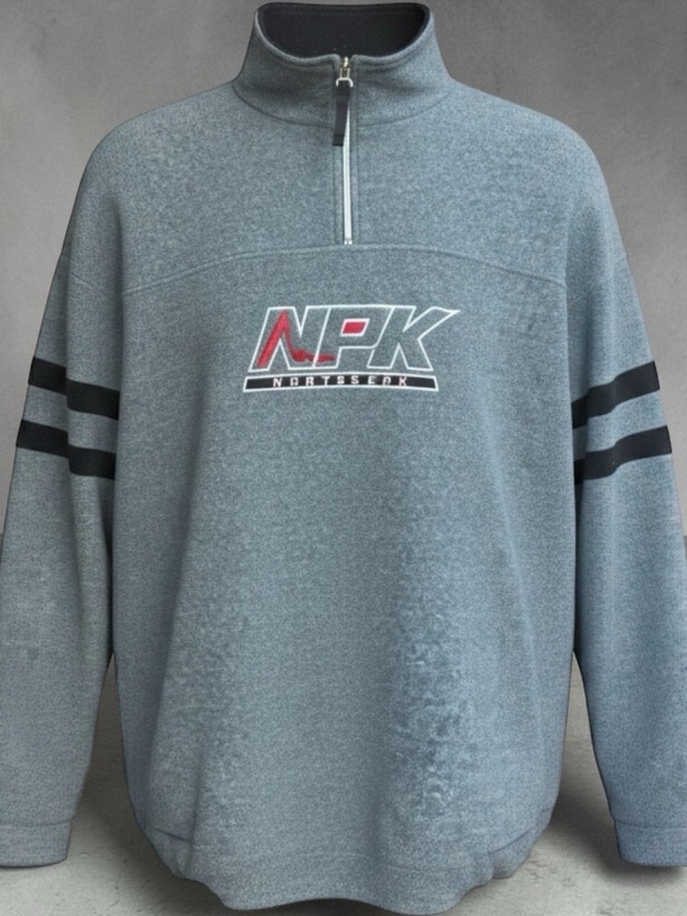 Northpeak Grey Quarter-Zip Men's Sweater